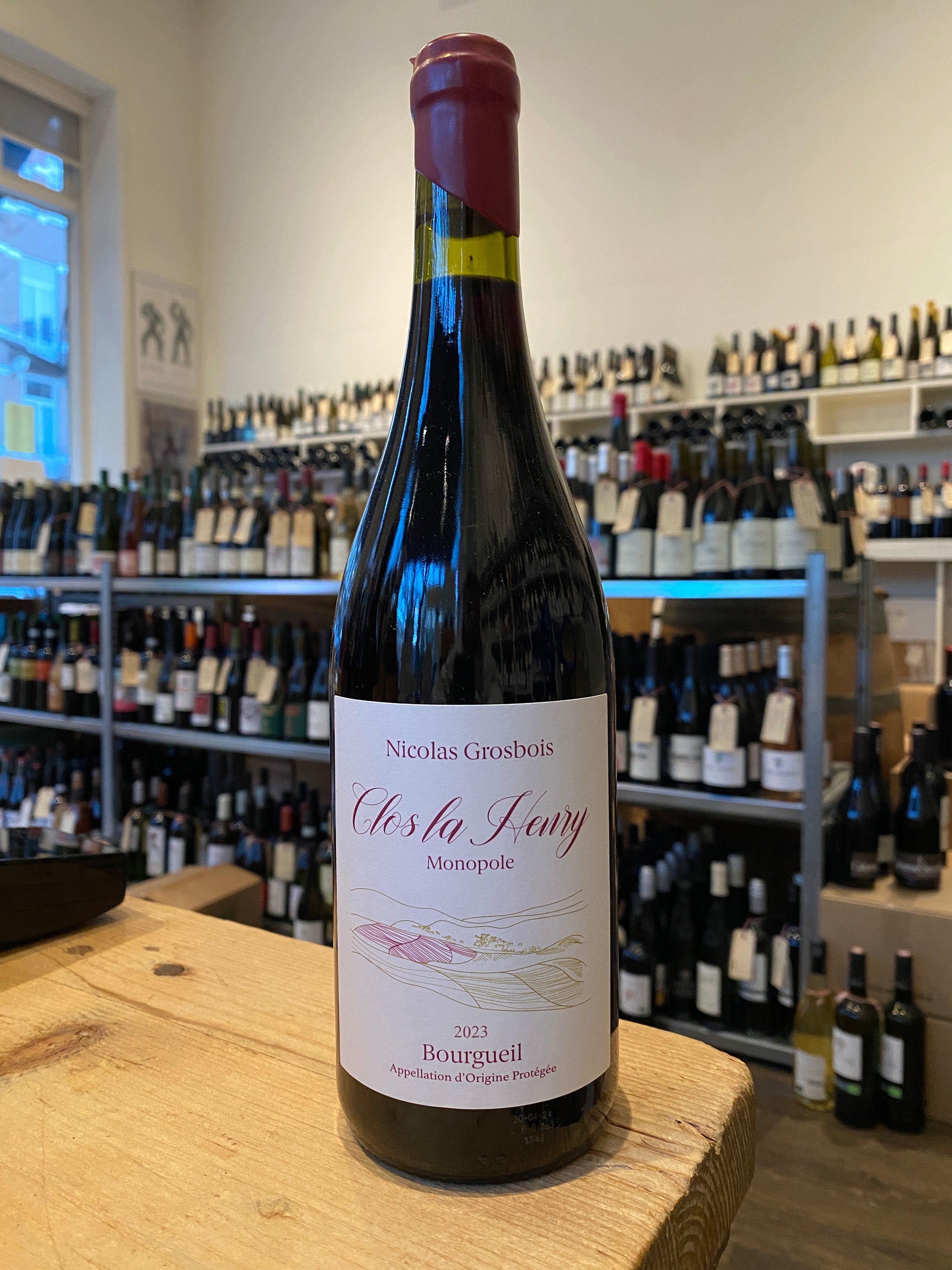 Bourgueil "Clos la Henry" 2023 - Domaine de Grosbois (BD & vin nature)