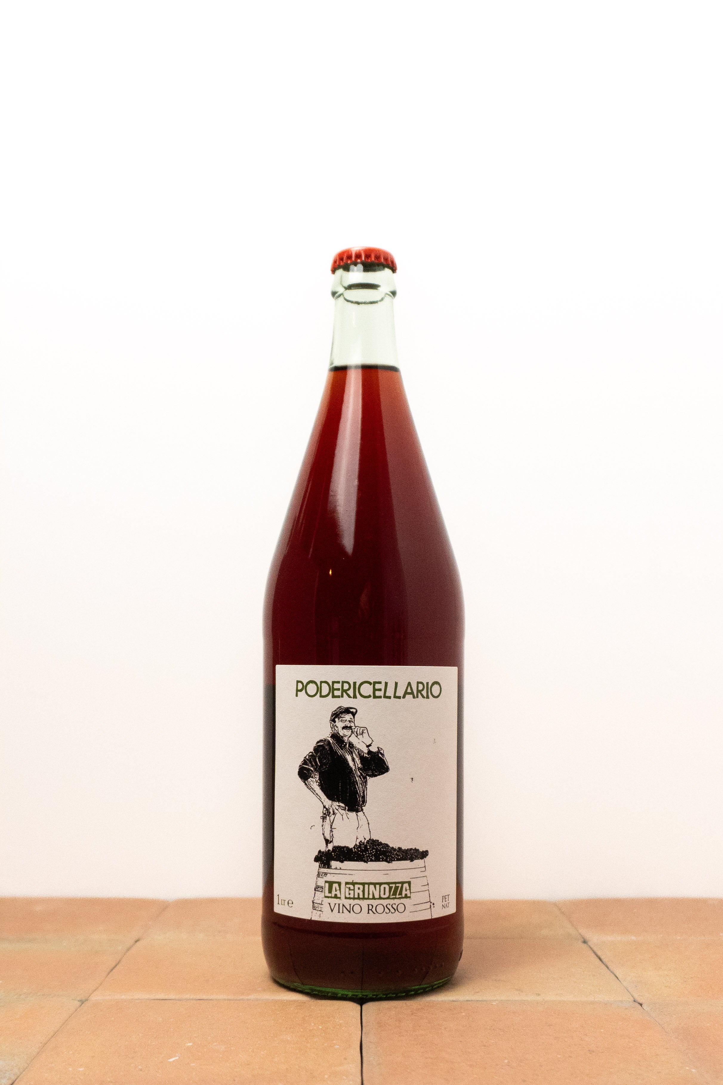"La Grinozza" Pet-Nat rosso - 1litro NV - Poderi Cellario (BD & vin nature)